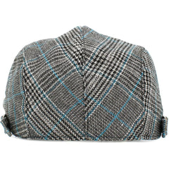 KB Ethos Plaid Newsboy Ivy Cap – Adjustable Vintage Flat Hat