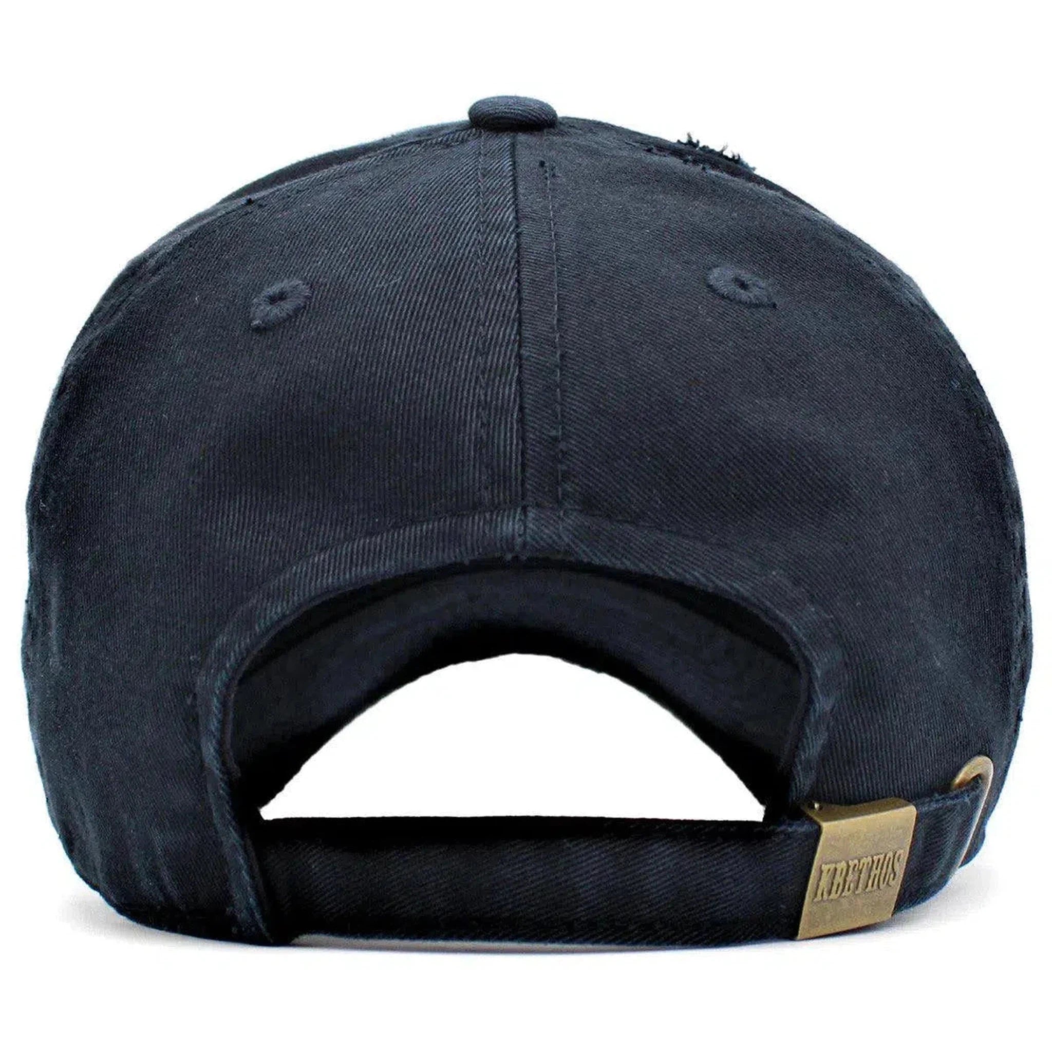 Pickleball Vintage Adjustable Navy Blue Distressed Pickleball Dad Hat by KB Ethos