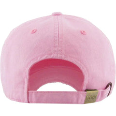 Pickleball Vintage Adjustable Pink Distressed Pickleball Dad Hat by KB Ethos