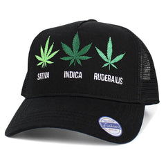 Mary Jane Strains Cap Sativa, Indica, 420, Pot, Weed, Black Snapback Hat by KB Ethos