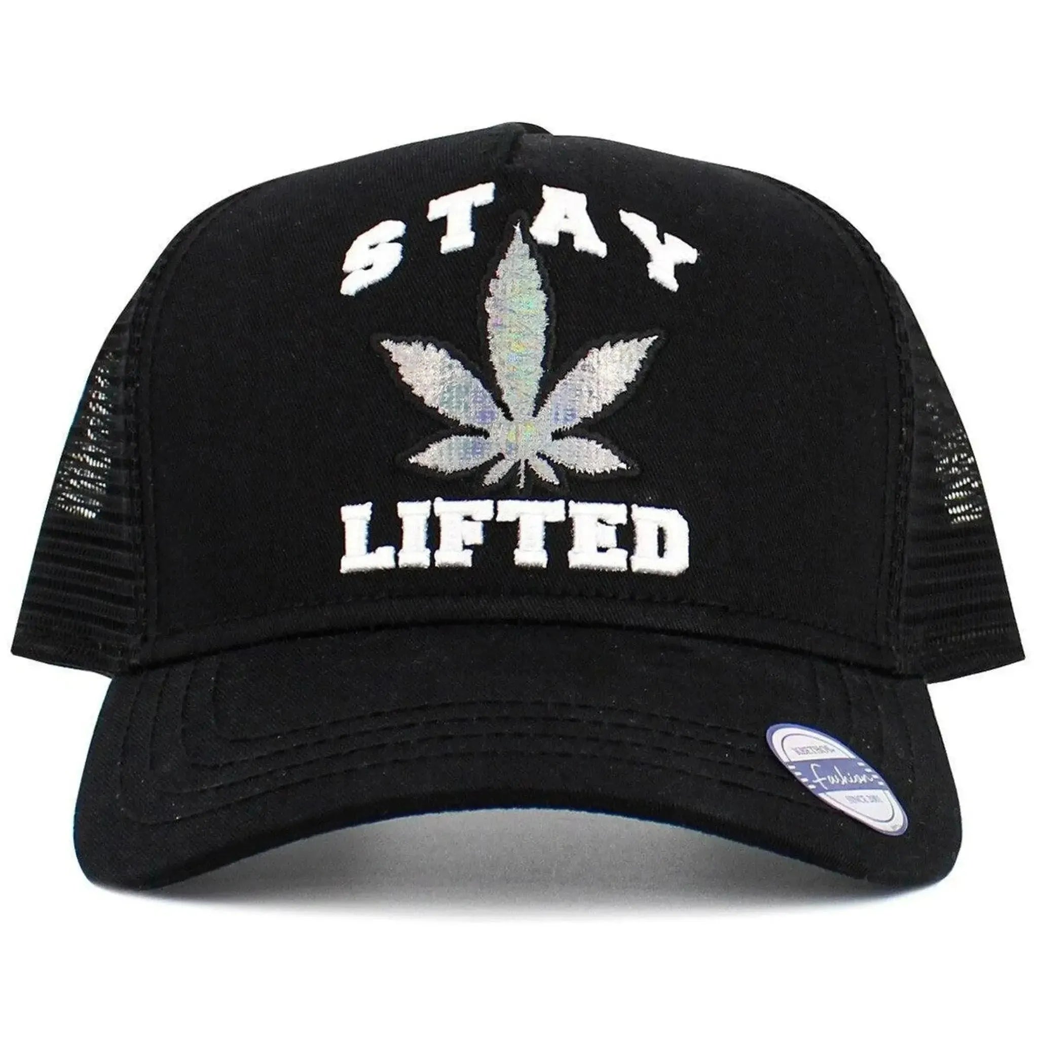 Stay Lifted 420, Pot Leaf, Cannabis Weed, Black Snapback Hat