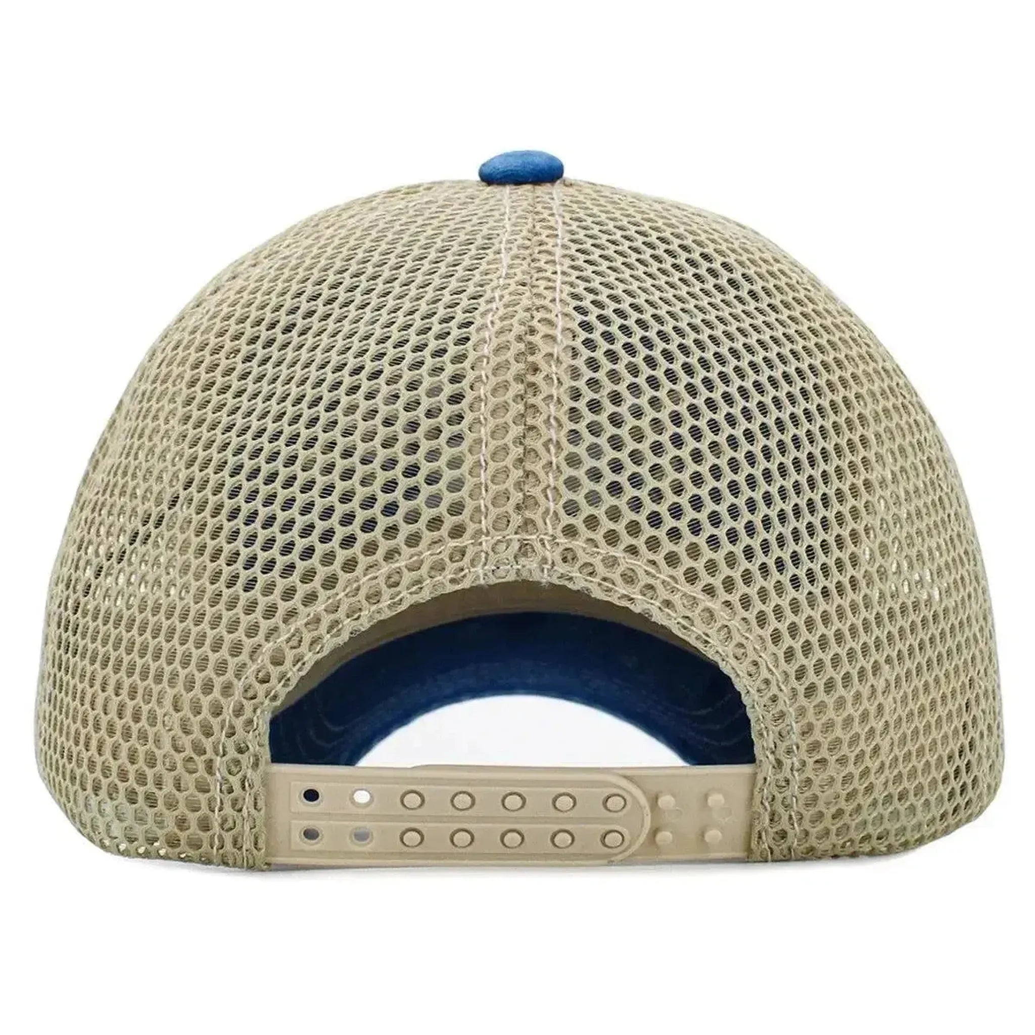 Lake Life Mesh Snapback Cap – KB Ethos Vintage Blue & Khaki Hat