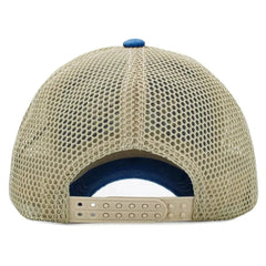 Lake Life Mesh Snapback Cap – KB Ethos Vintage Blue & Khaki Hat