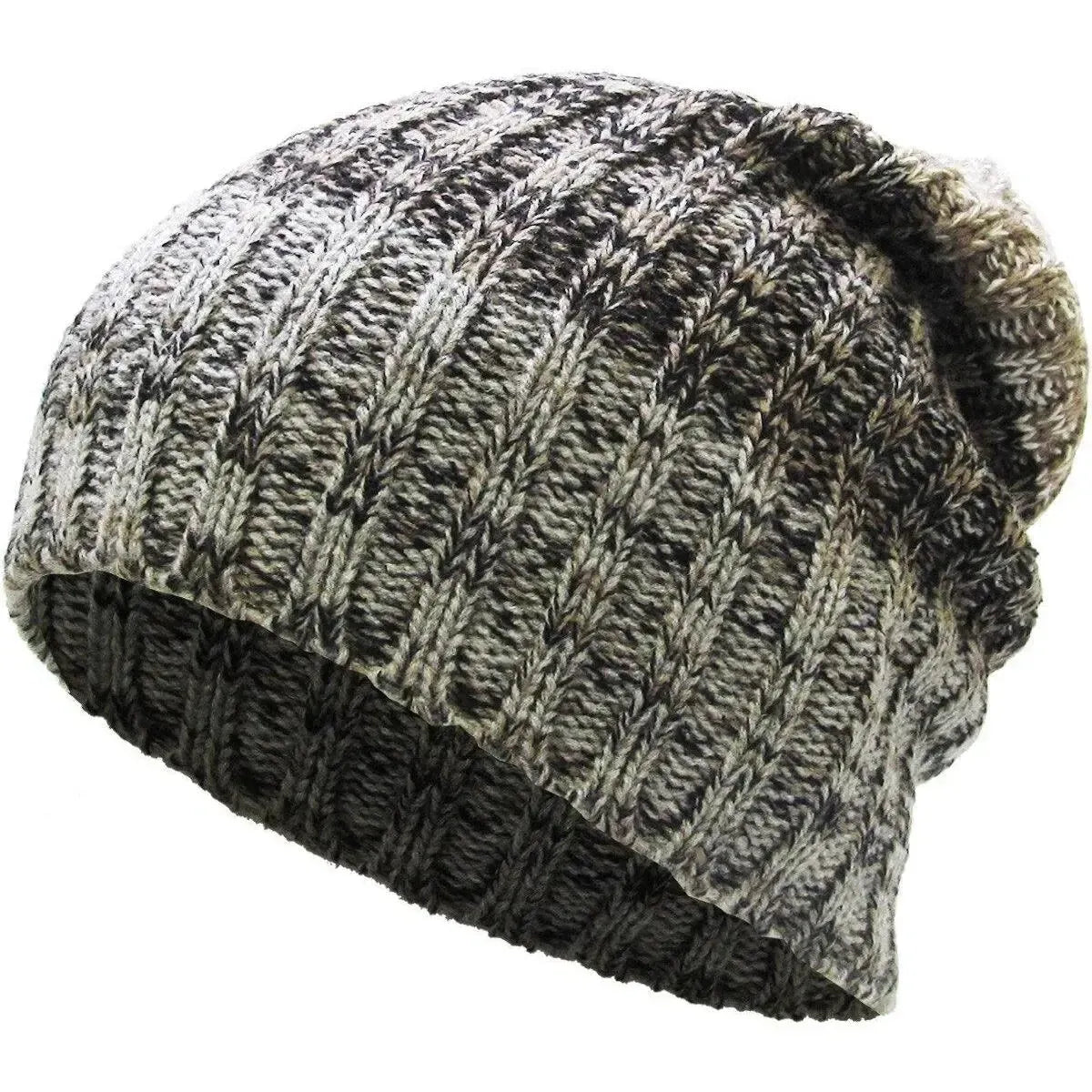 "KB Ethos Oversized Cable Knit Slouchy Beanie Winter Hat"