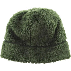 Fleece Fur Lined Sherpa Skull Cap Olive Green Knit Winter Hat Beanie