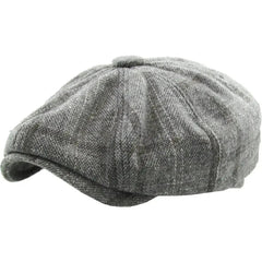 KB Ethos 8-Panel Newsboy Ascot Cap – Peaky Blinders Wool Blend Hat