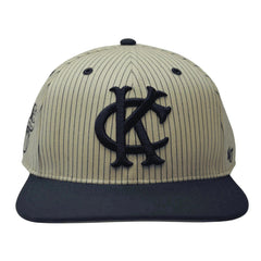 Kansas City Athletics Cooperstown MLB Navy Woodside Captain Snapback Hat