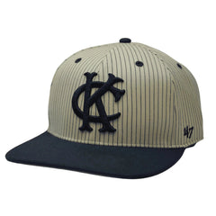 Kansas City Athletics Cooperstown MLB Navy Woodside Captain Snapback Hat