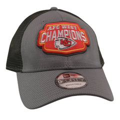 Kansas City Chiefs New Era 9FORTY NFC North Champions 2 Tone Gray NFL Hat