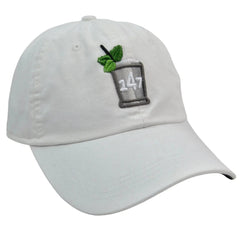 Kentucky Derby 147 Horse Racing Mint Julep Adjustable White Cotton Dad Hat