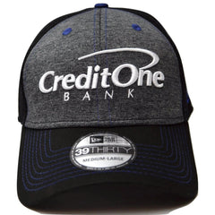 Kyle Larson New Era Credit One Black Neo Sponsor 2 Tone 39THIRTY Flex Fit Hat