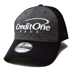 Kyle Larson New Era Credit One Black Neo Sponsor 2 Tone 39THIRTY Flex Fit Hat