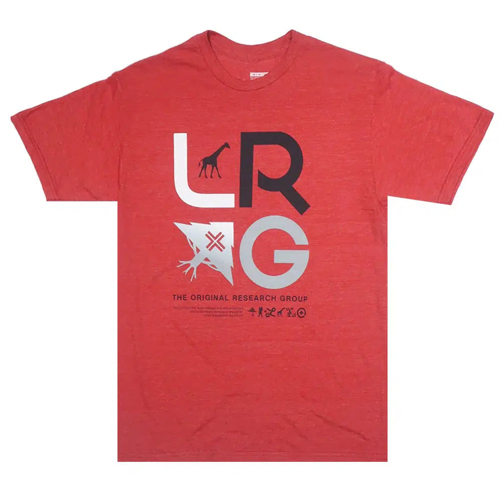 LRG Lifted Research Group Men's Red Short Sleeve Shirt