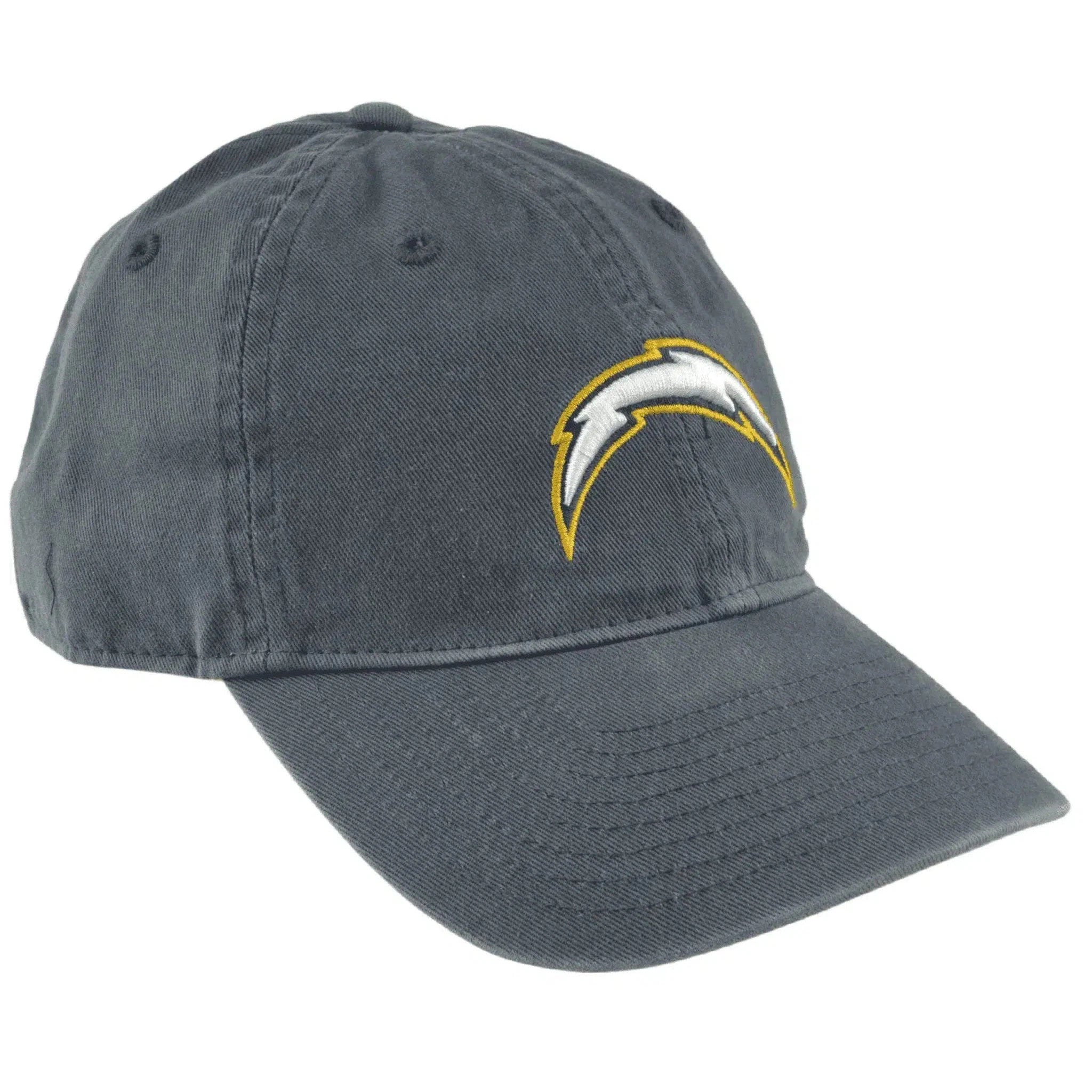 Los Angeles Chargers NFL Team Apparel Relaxed Adjustable Gray Football Hat