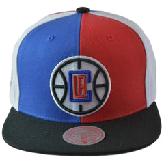 Los Angeles Clippers NBA Team Era Pinwheel Men's Snapback Cap, Flat Bill Hat by Mitchell & Ness