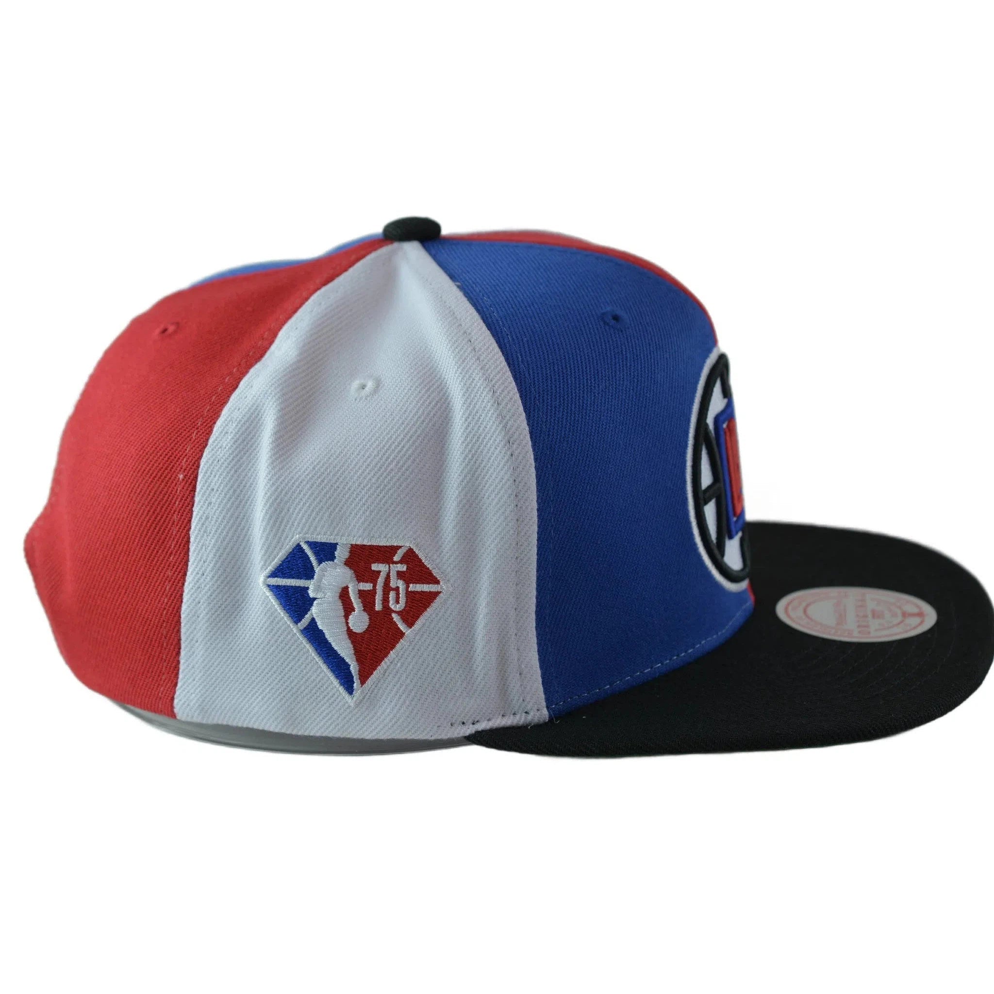 Los Angeles Clippers NBA Team Era Pinwheel Men's Snapback Cap, Flat Bill Hat by Mitchell & Ness