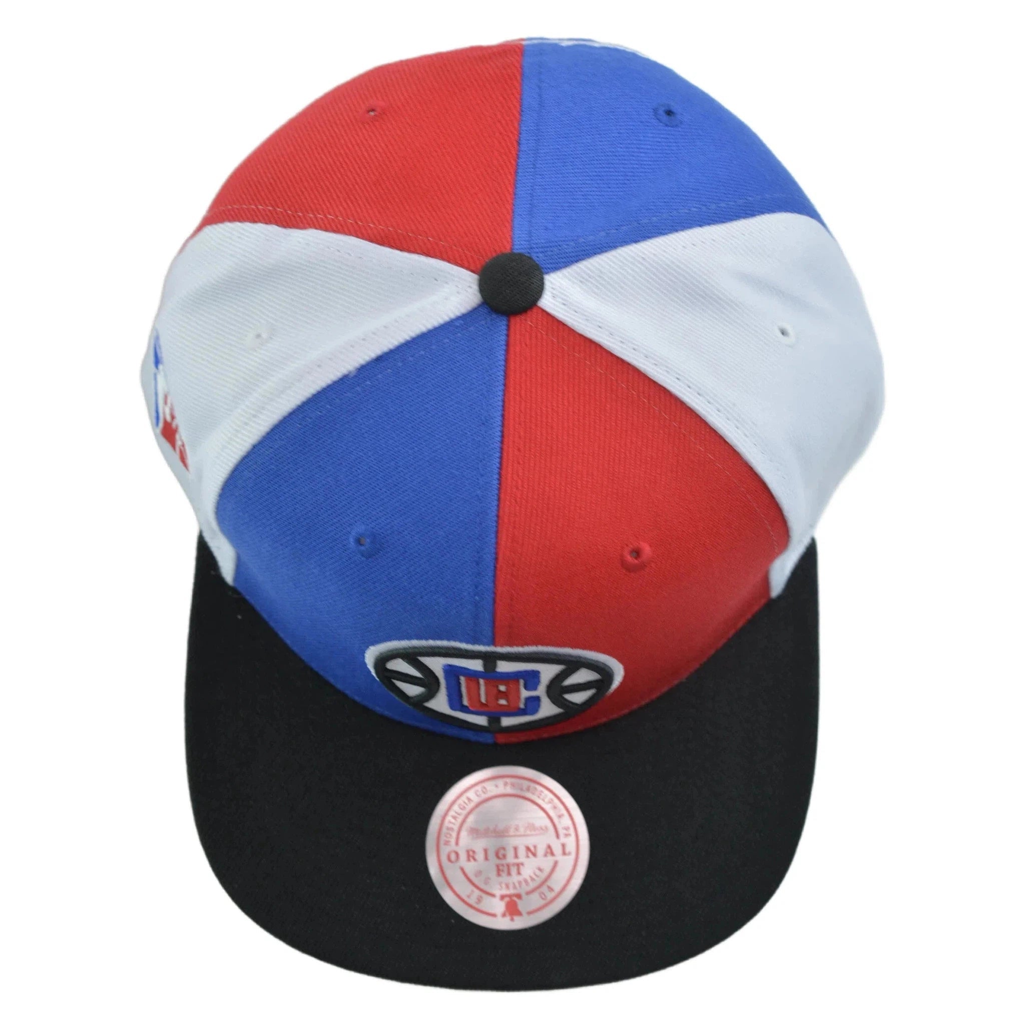 Los Angeles Clippers NBA Team Era Pinwheel Men's Snapback Cap, Flat Bill Hat by Mitchell & Ness