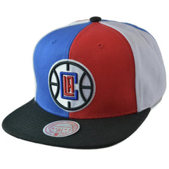 Los Angeles Clippers NBA Team Era Pinwheel Men's Snapback Cap, Flat Bill Hat by Mitchell & Ness