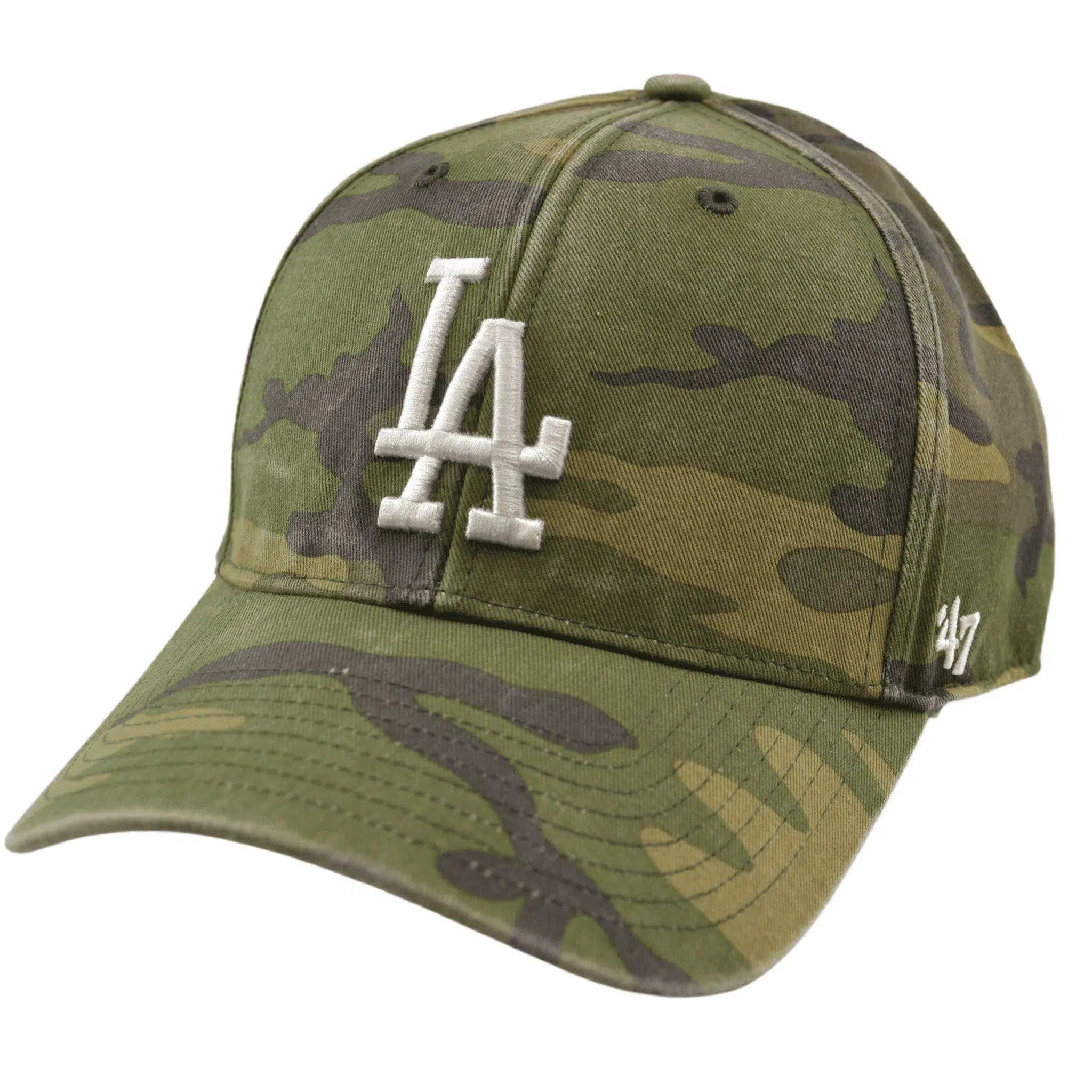 Los Angeles Dodgers MLB Woodland Camouflage Clean Up Adjustable Baseball Hat