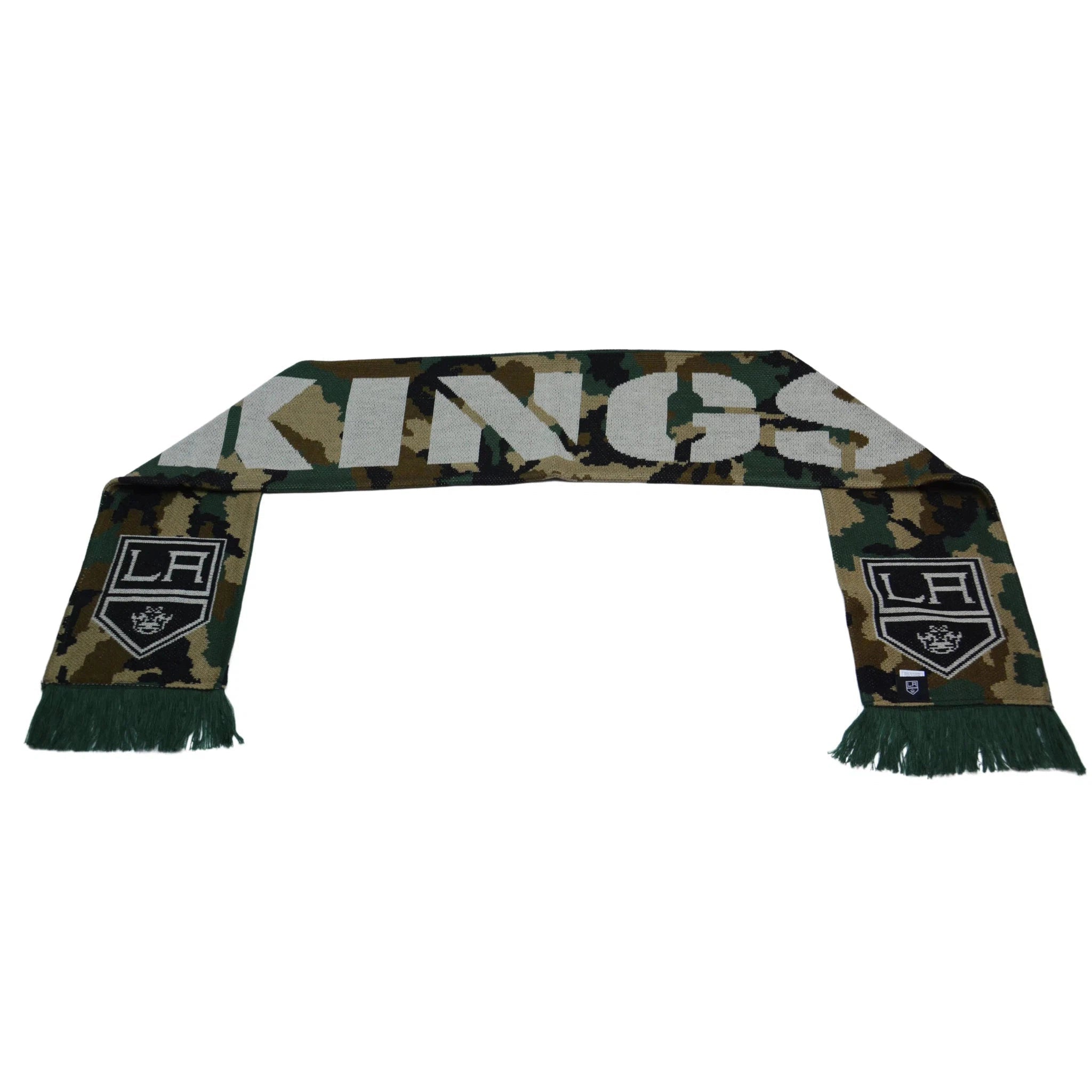 Los Angeles Kings NHL Hockey Woodland Knit Winter Scarf