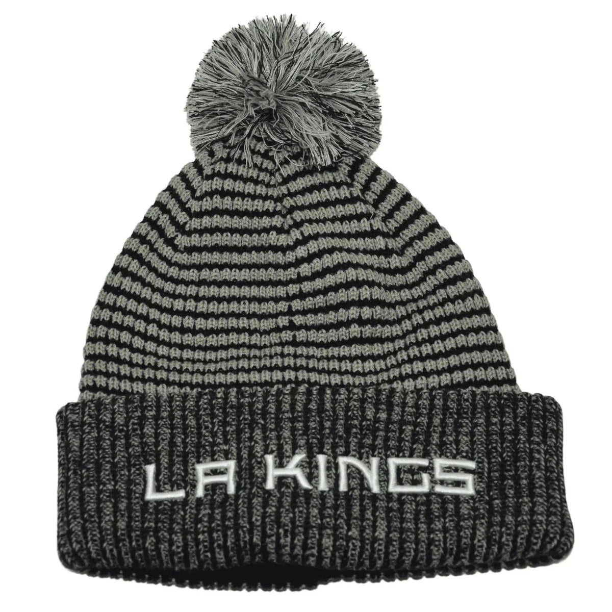 Los Angeles Kings NHL Team Wordmark Knit Beanie Pom Pom Winter Hat