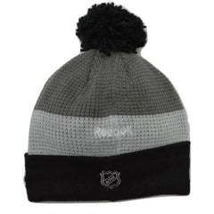 Los Angeles Kings Reebok NHL Hockey Waffle Knit Beanie Pom Pom Toque Winter Hat