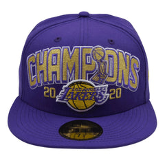 Los Angeles Lakers 59FIFTY Fitted NBA Champions Purple Basketball Hat