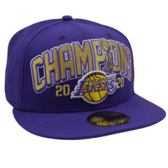 Los Angeles Lakers 59FIFTY Fitted NBA Champions Purple Basketball Hat