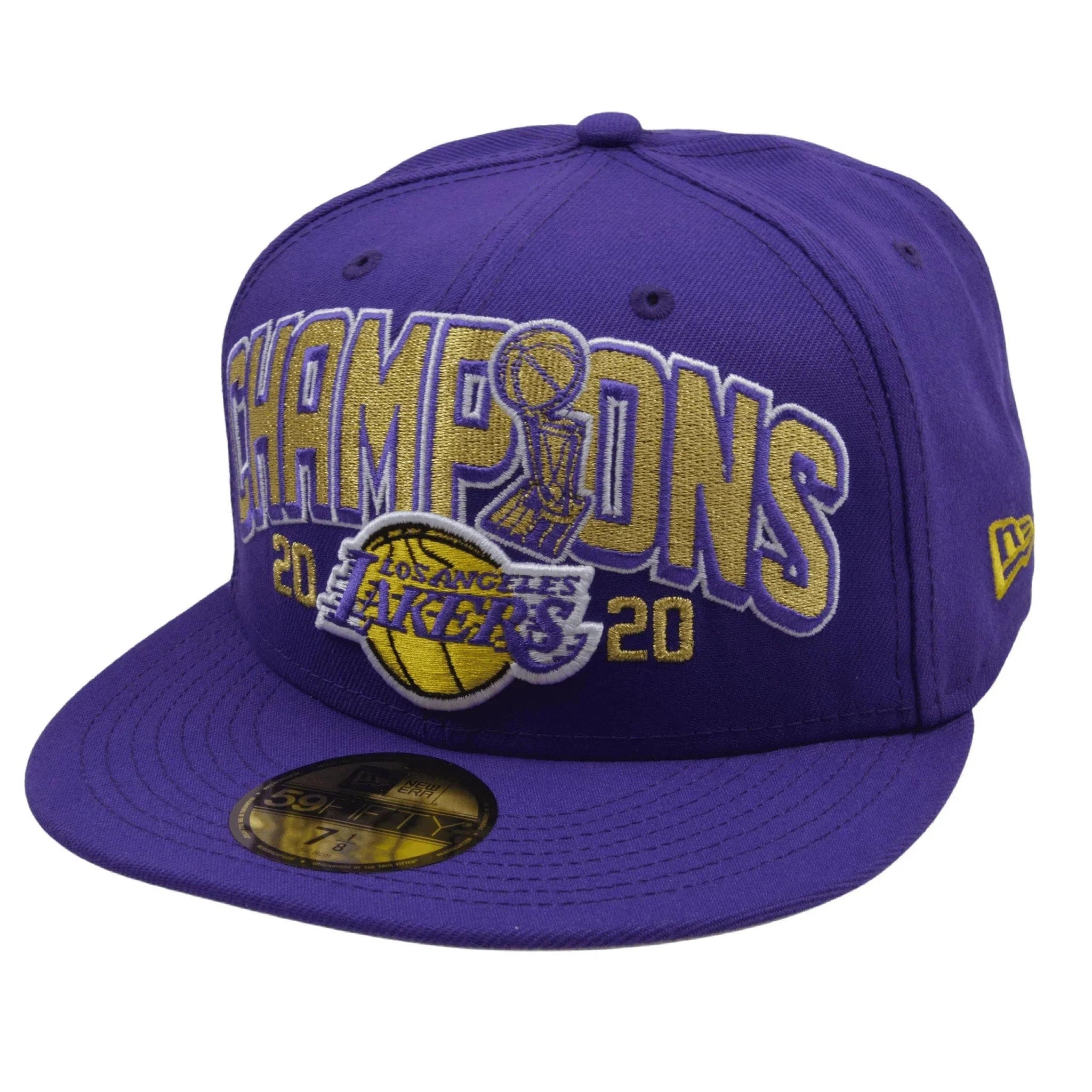 Los Angeles Lakers 59FIFTY Fitted NBA Champions Purple Basketball Hat