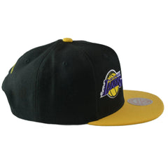 Los Angeles Lakers Double Whammy 2001 NBA Finals Men's Snapback Hat by Mitchell & Ness