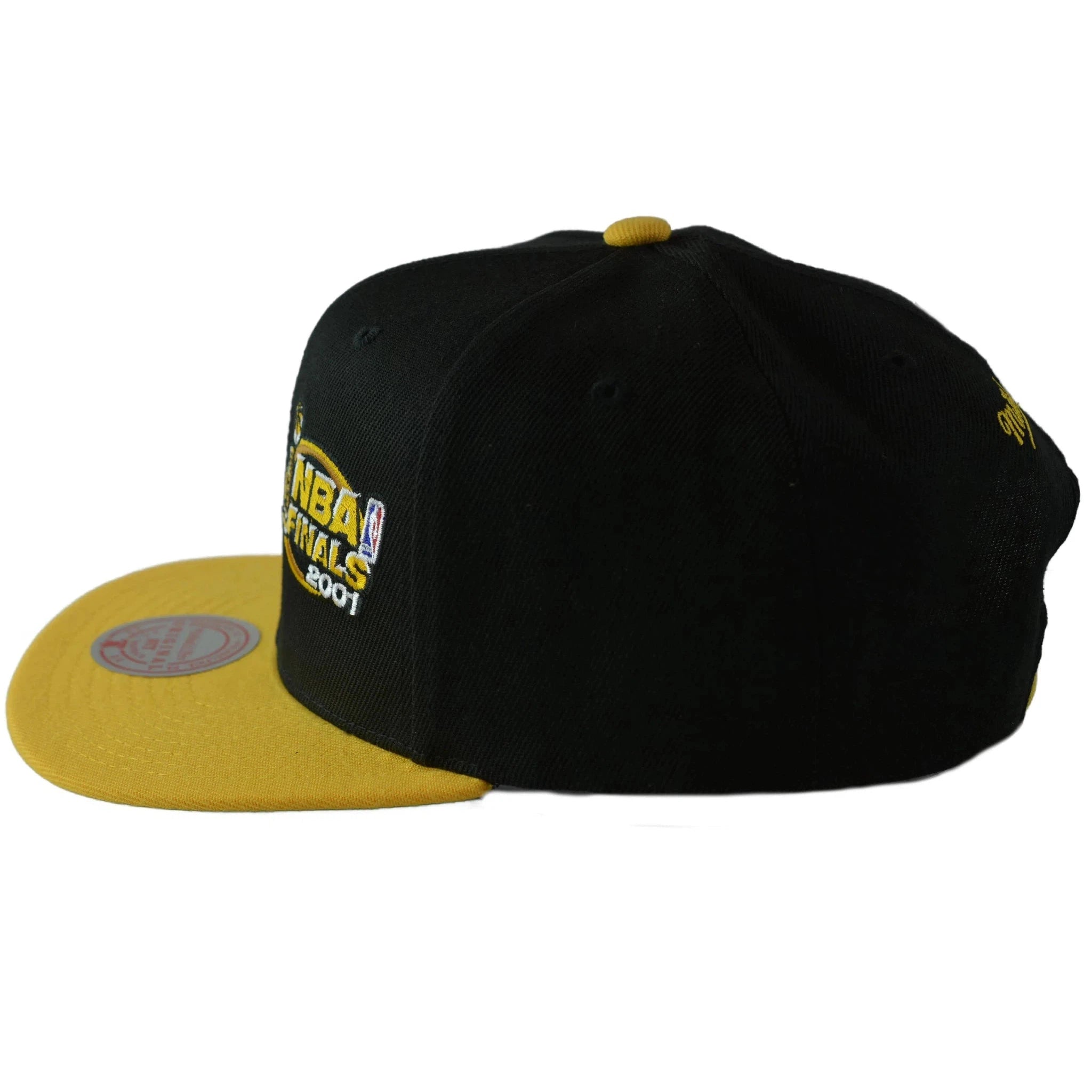 Los Angeles Lakers Double Whammy 2001 NBA Finals Men's Snapback Hat by Mitchell & Ness