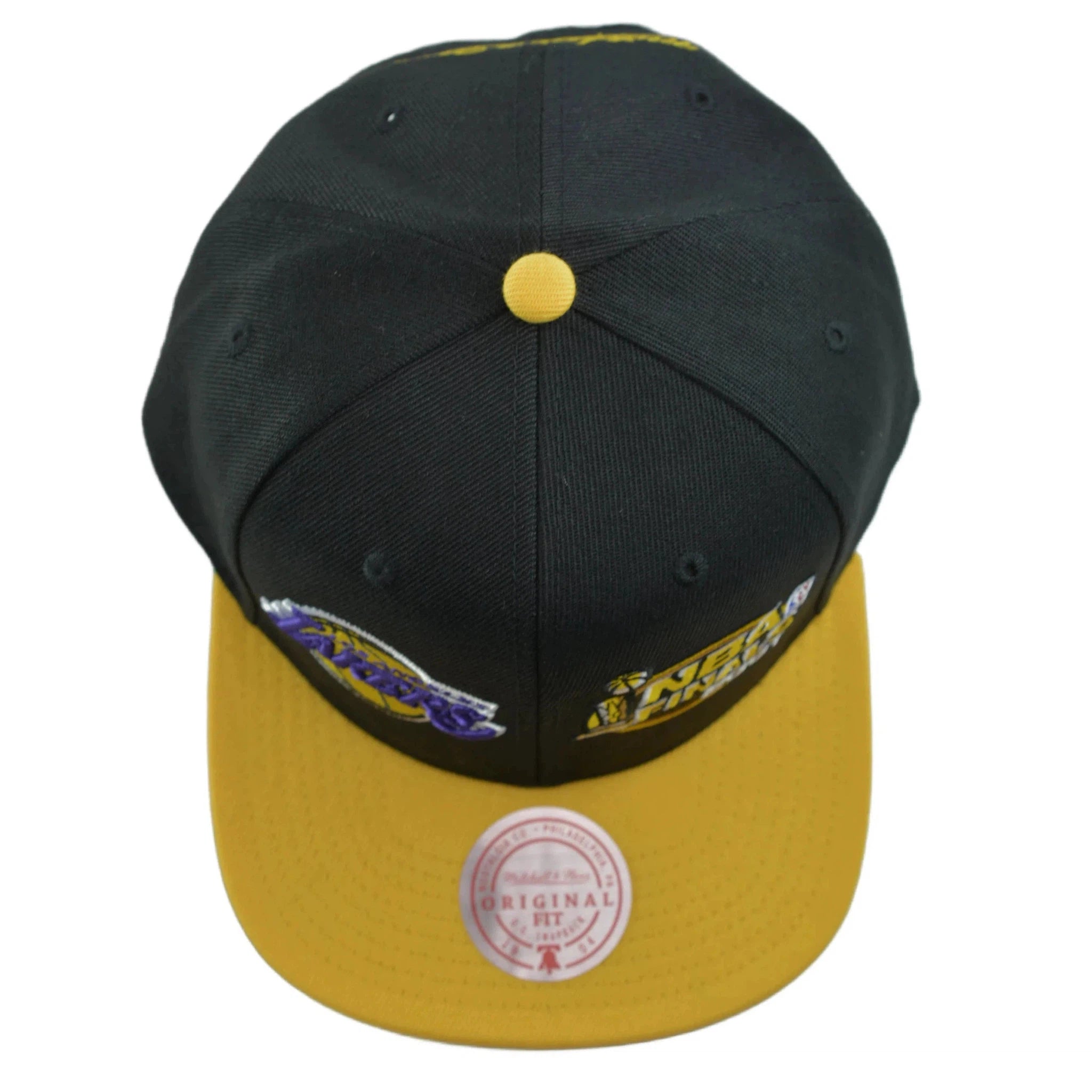 Los Angeles Lakers Double Whammy 2001 NBA Finals Men's Snapback Hat by Mitchell & Ness