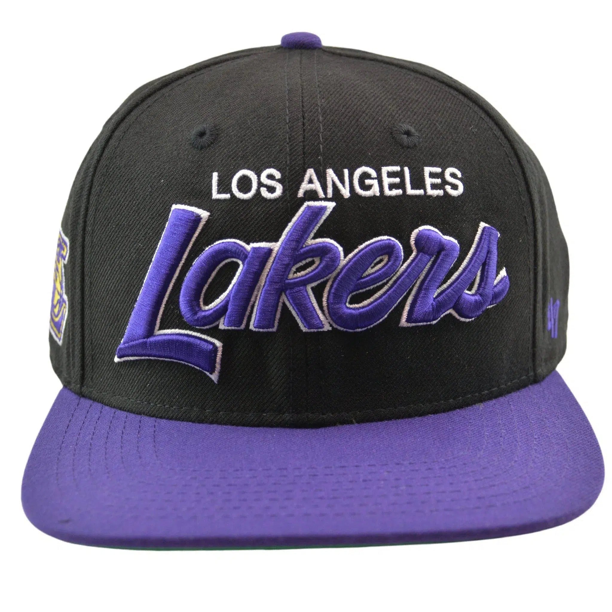 Los Angeles Lakers NBA Crosstown Script 2Tone Captain Snapback Hat