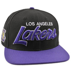 Los Angeles Lakers NBA Crosstown Script 2Tone Captain Snapback Hat