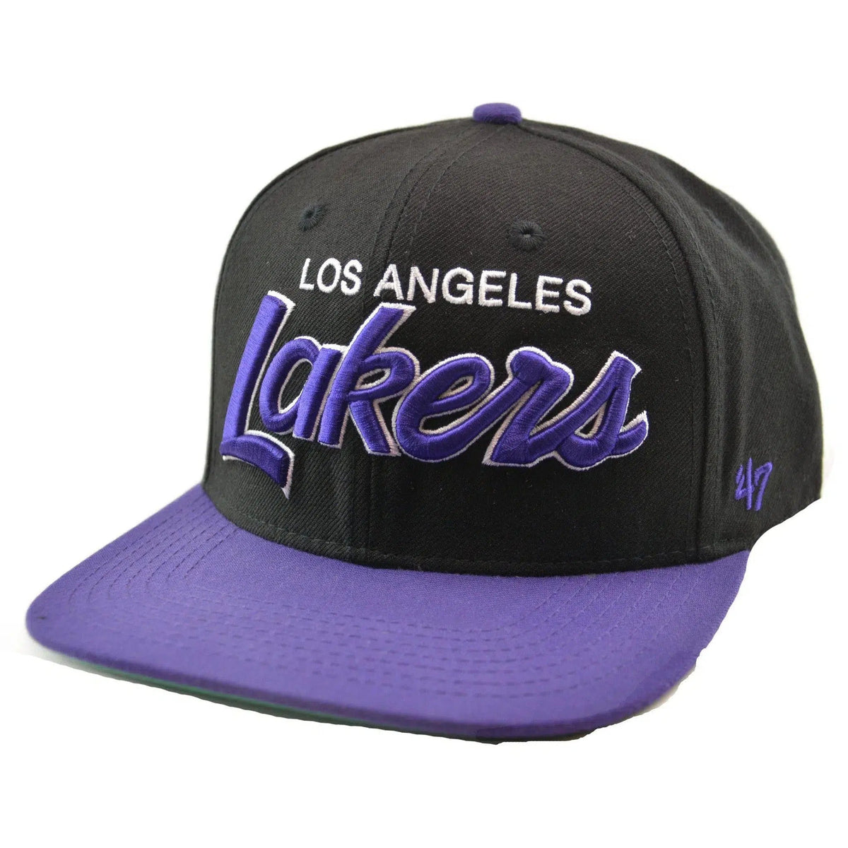 Los Angeles Lakers NBA Crosstown Script 2Tone Captain Snapback Hat