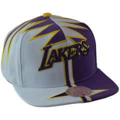 Los Angeles Lakers NBA Shockwave Men's Snapback Hat by Mitchell & Ness