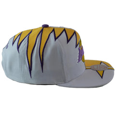 Los Angeles Lakers Yellow & White NBA Shockwave Men's Snapback Hat by Mitchell & Ness