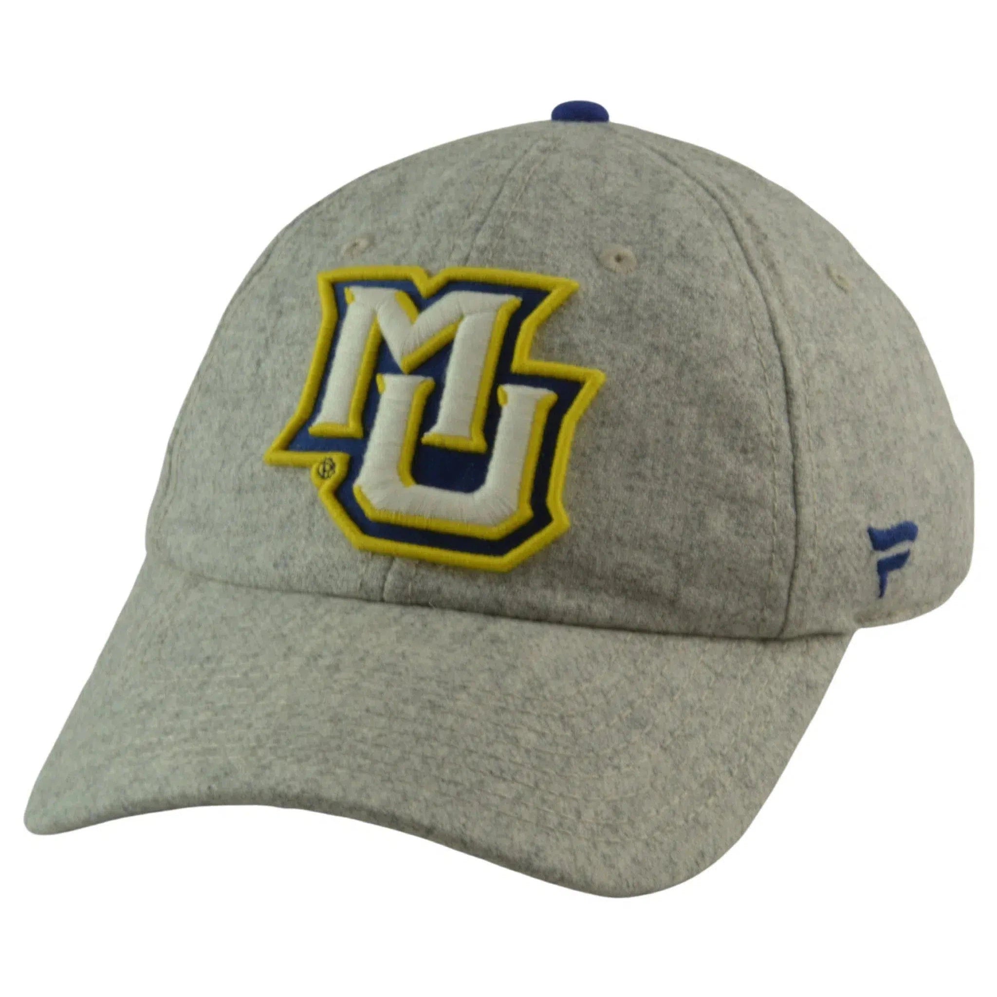 Marquette Golden Eagles NCAA Gray Wool Blend Team Logo Adjustable Hat