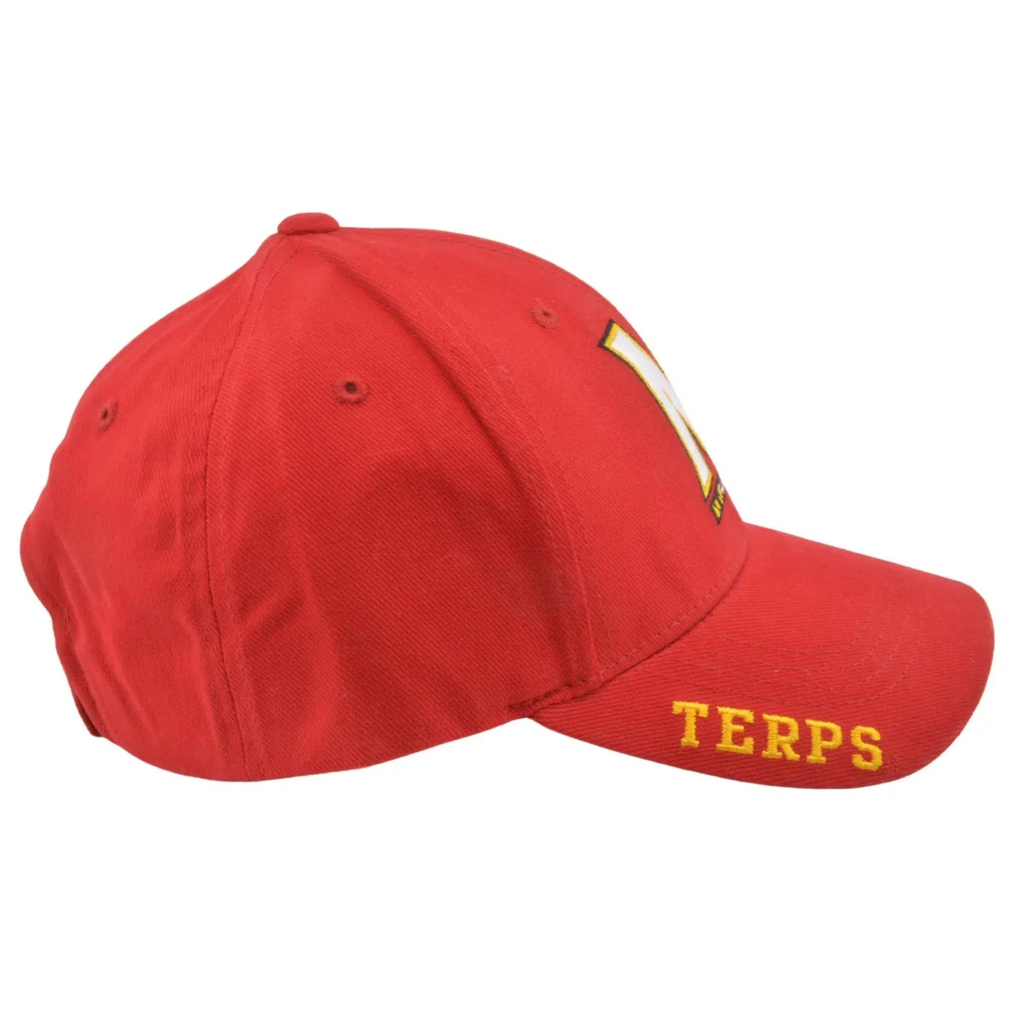 Maryland Terrapins NCAA Red Team Logo Adjustable Hat by Captivating Headwear