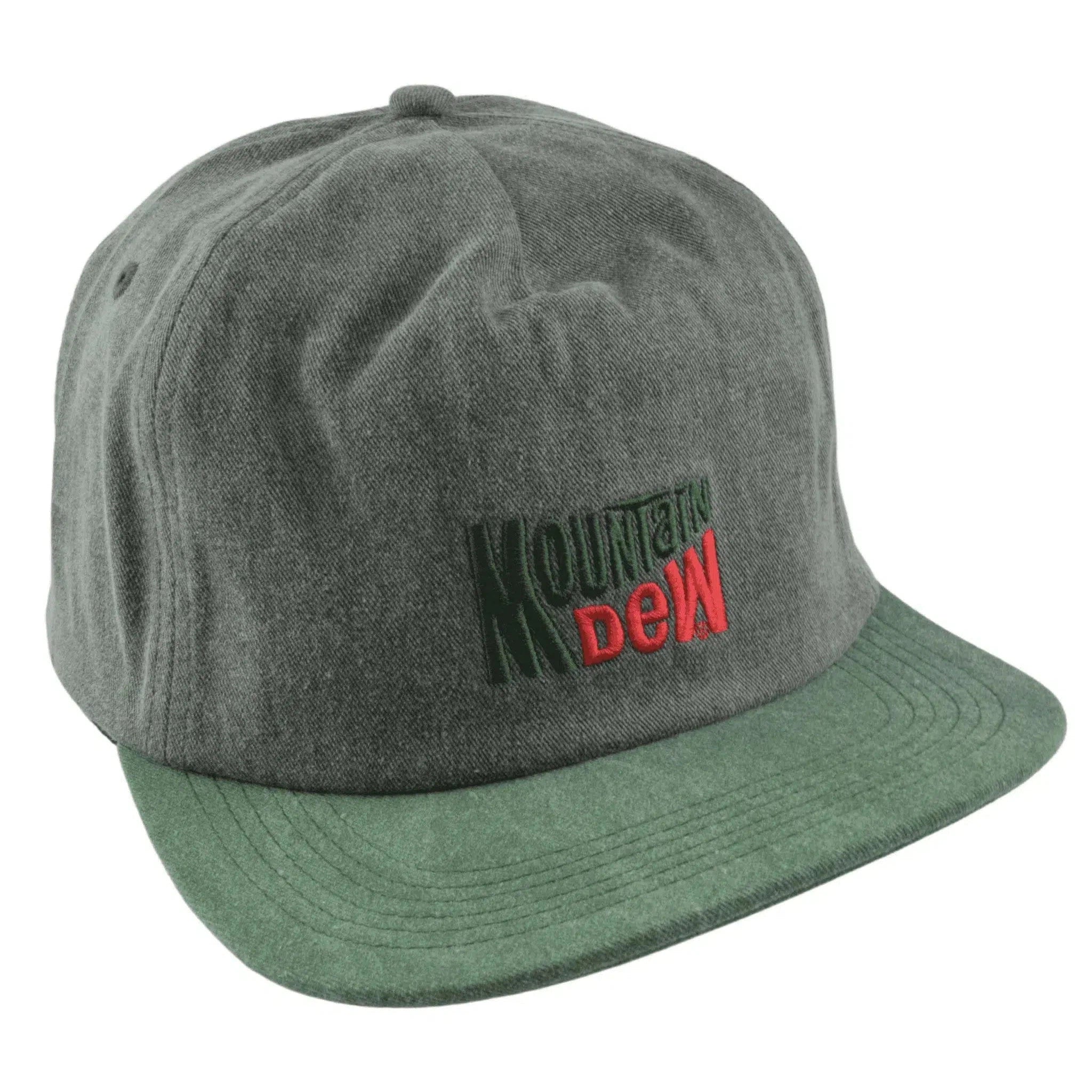 Matix Throwback Mountain Dew Charcoal & Green Flat Bill Hat