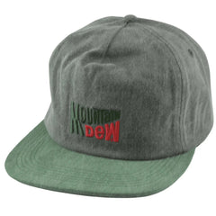 Matix Throwback Mountain Dew Charcoal & Green Flat Bill Hat