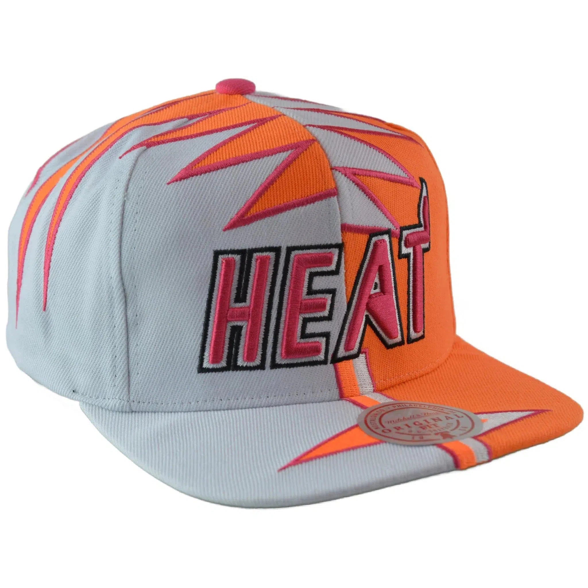 Miami Heat NBA Shockwave Men's Snapback Hat by Mitchell & Ness