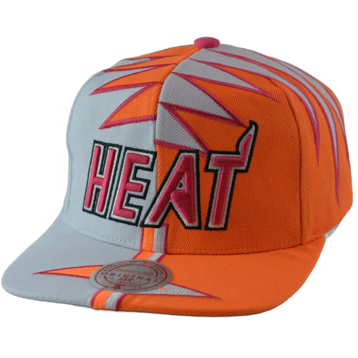 Miami Heat NBA Shockwave Men's Snapback Hat by Mitchell & Ness