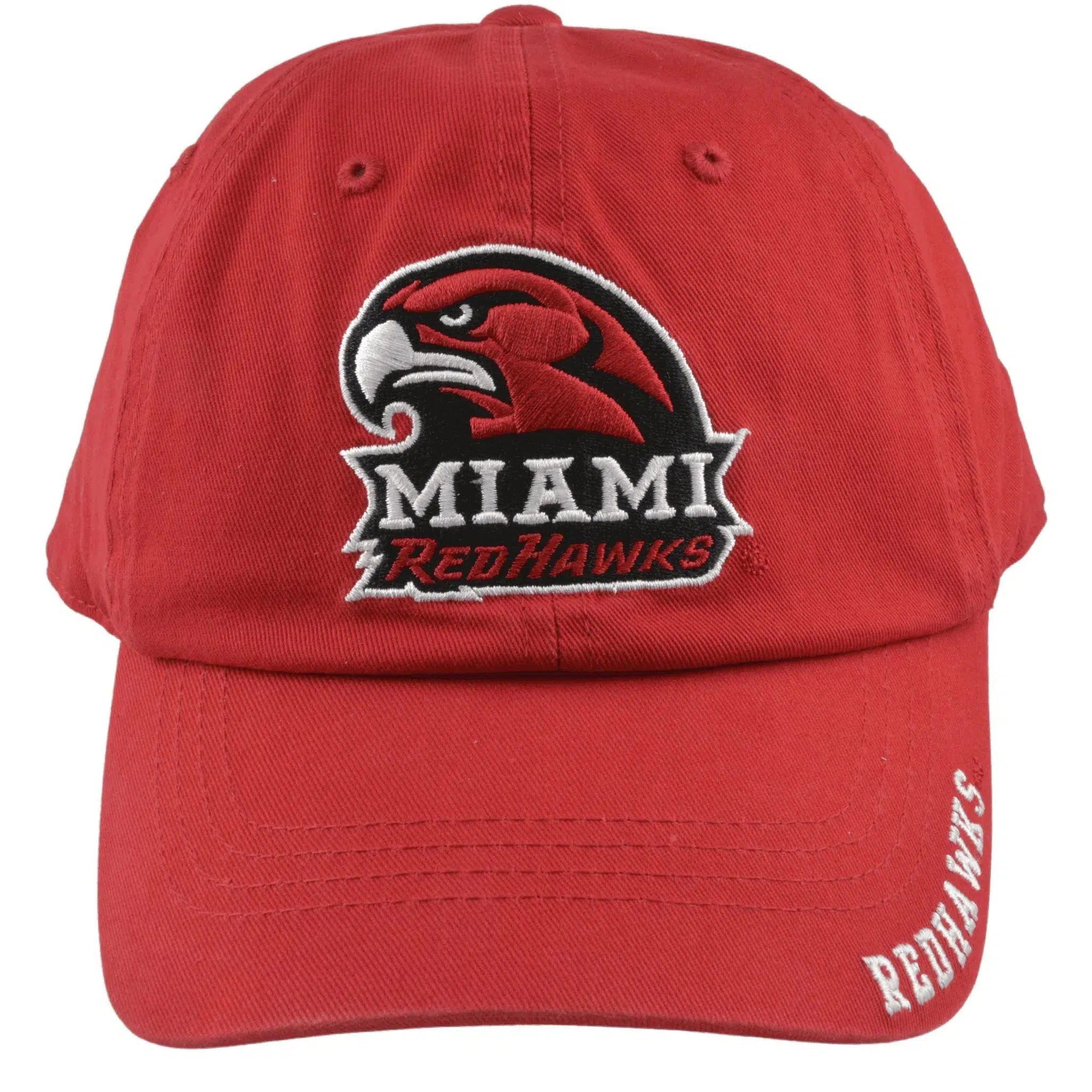 Miami RedHawks NCAA Collegiate Red Relaxed Fit Hat Adjustable Cap