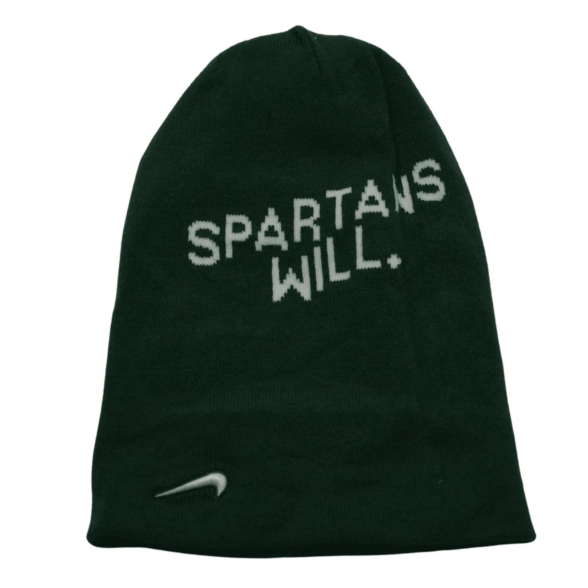 Michigan State Spartans NCAA Striped Reversible Beanie w/ Removable Pom