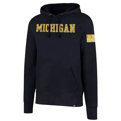 Michigan Wolverines NCAA Operation Hat Trick Men's Hoodie Navy Sweatshirt