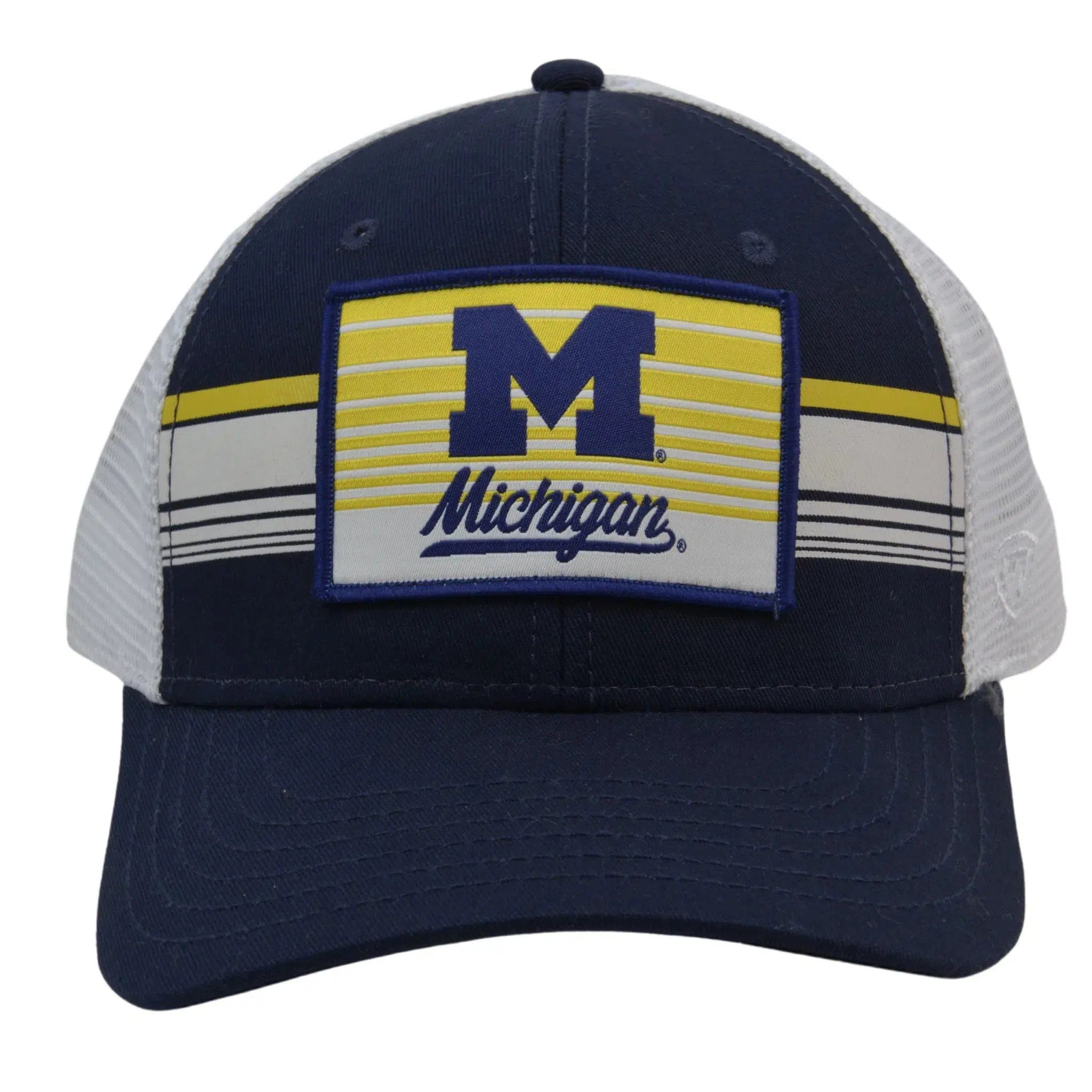 Michigan Wolverines TOW NCAA Striped Adjustable Meshback Snapback Trucker Hat