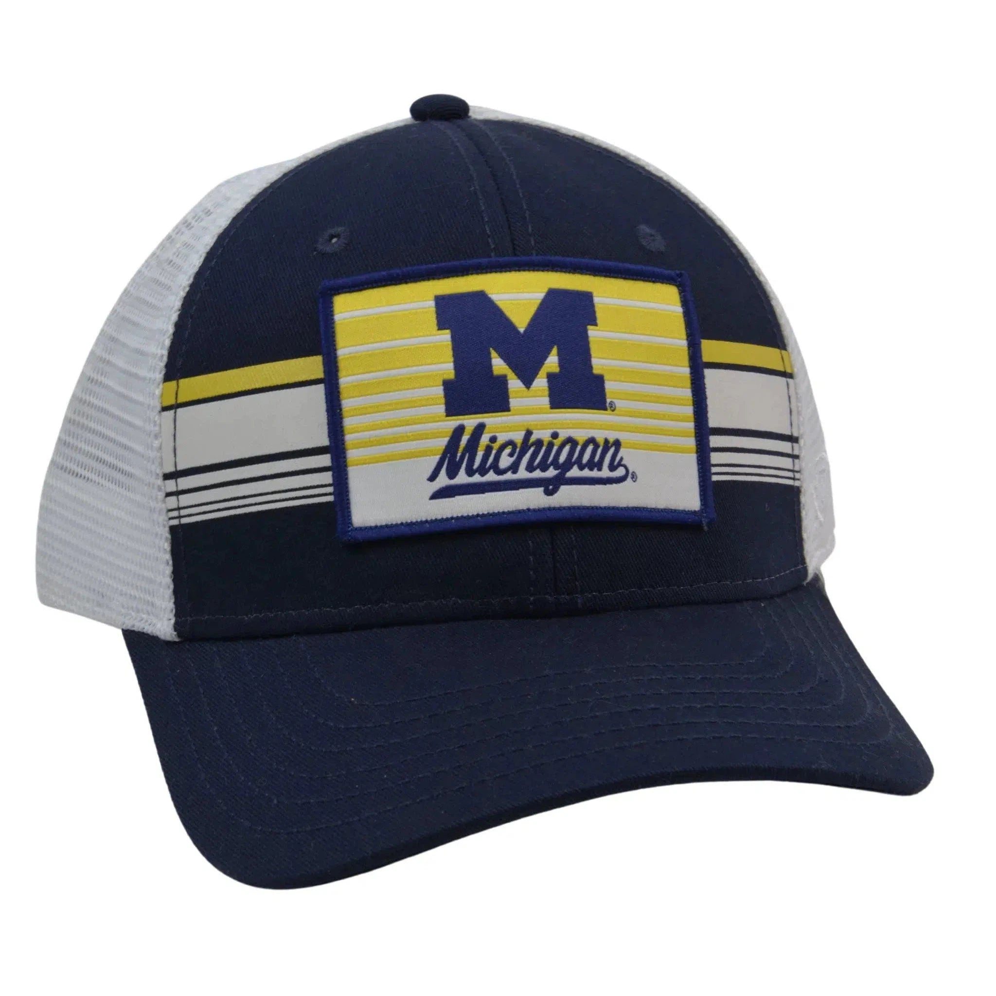 Michigan Wolverines TOW NCAA Striped Adjustable Meshback Snapback Trucker Hat