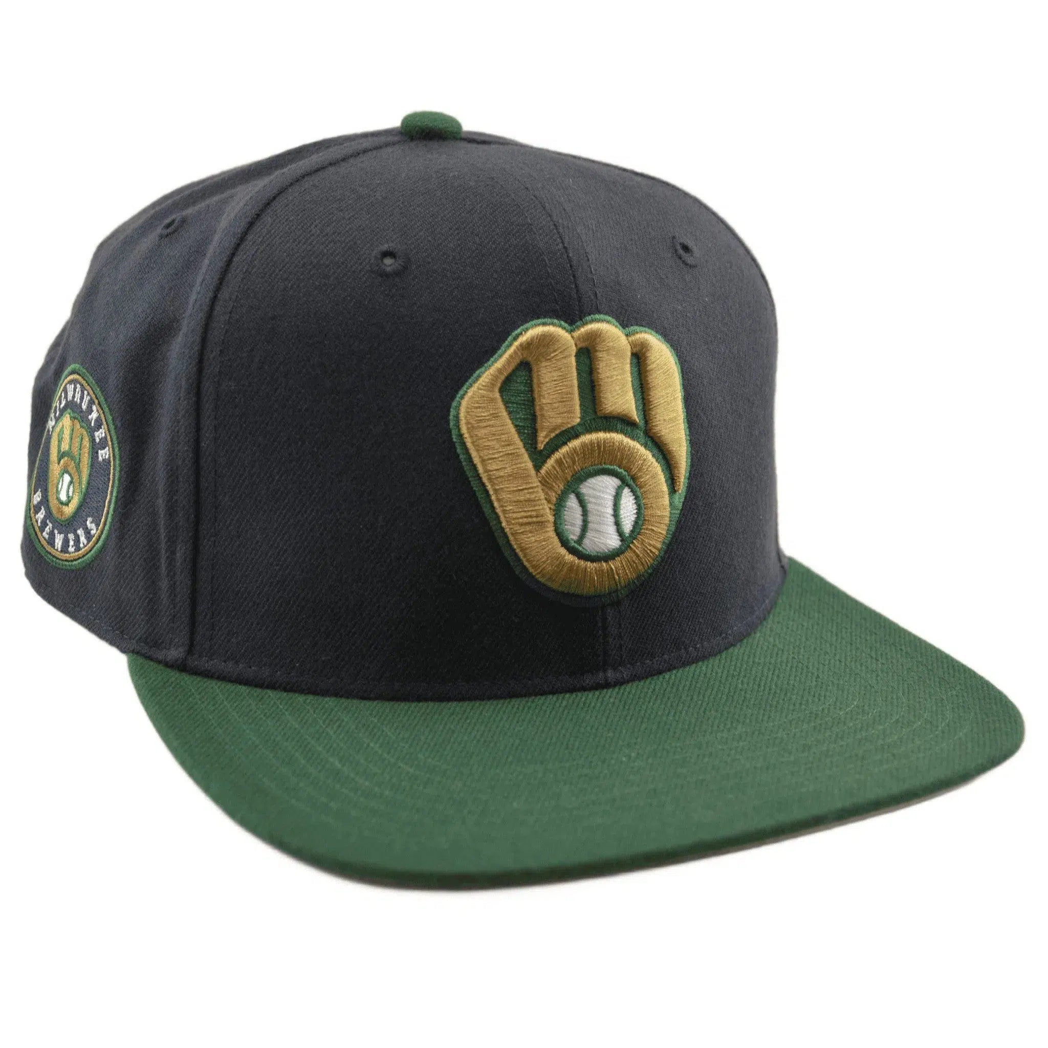 Milwaukee Brewers Team Color MLB Captain 2 Tone Snapback Hat