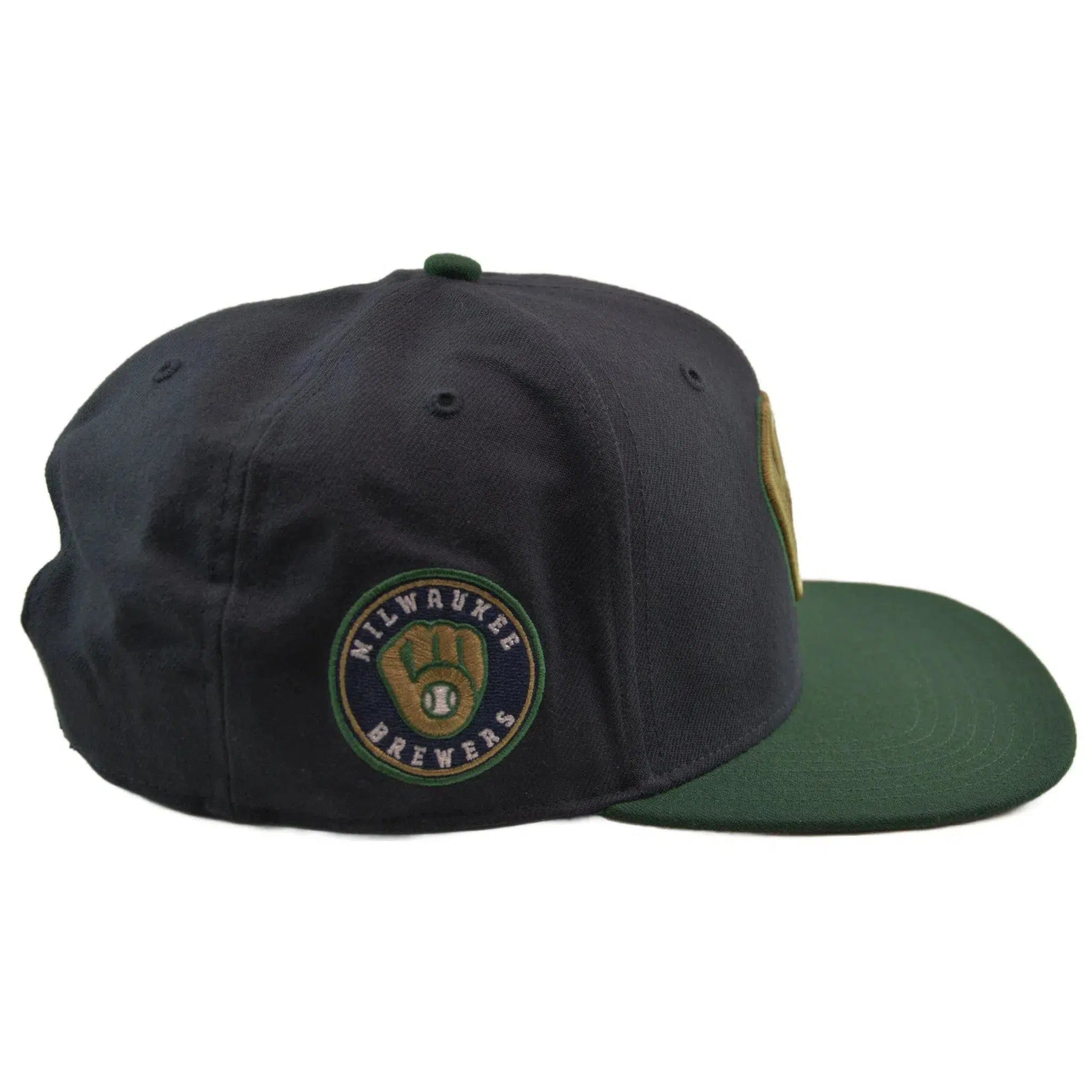 Milwaukee Brewers Team Color MLB Captain 2 Tone Snapback Hat